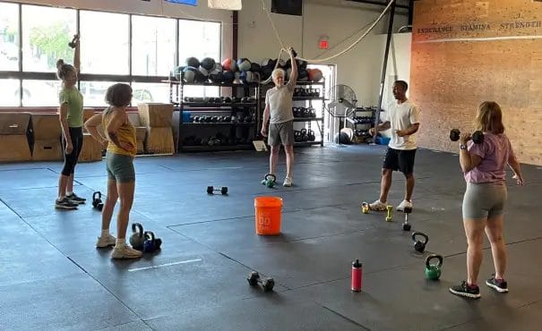 Commonwealth CrossFit Legends program group workout session
